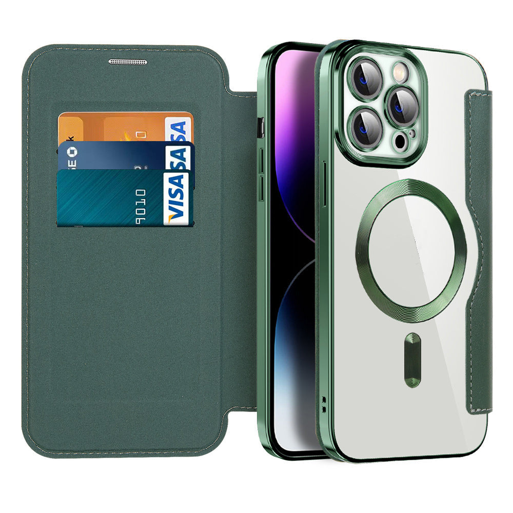 Coque en Cuir Magnétique pour iPhone | Protection Élégante et Fonctionnalité Ultime
