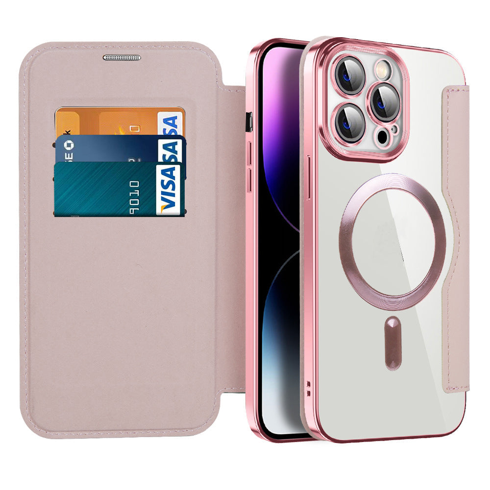 Coque en Cuir Magnétique pour iPhone | Protection Élégante et Fonctionnalité Ultime