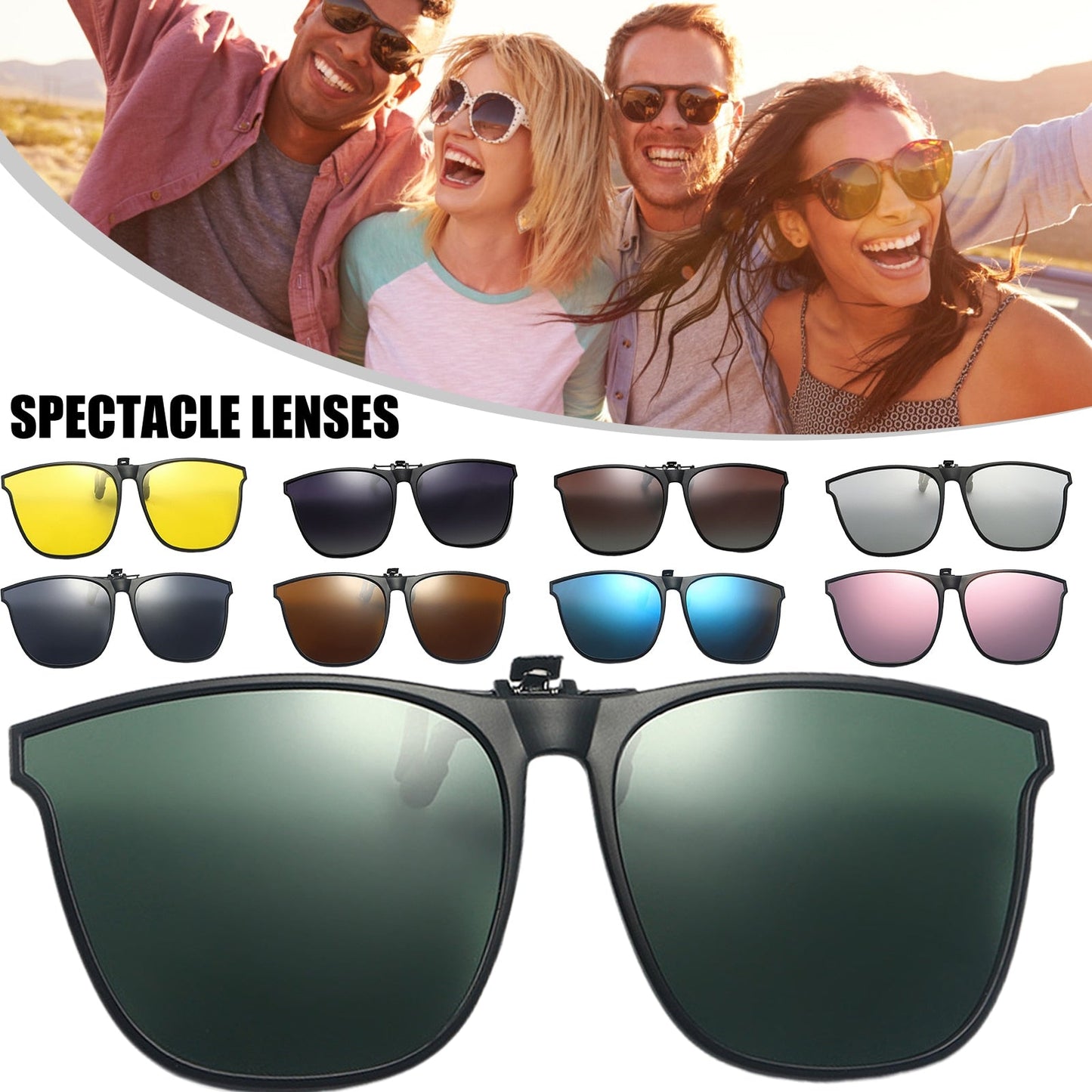 Lunettes de Soleil Polarisées à Clipser | Protection UV et Confort Léger