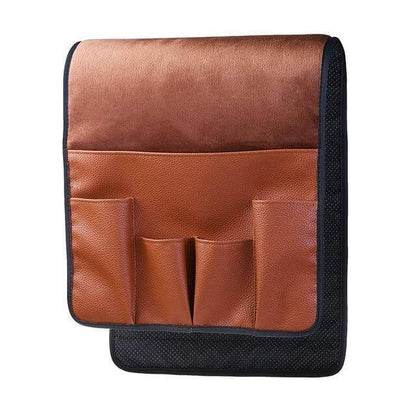 Organisateur d'accoudoir en Cuir PU | Cinq Compartiments Pratiques et Durables
