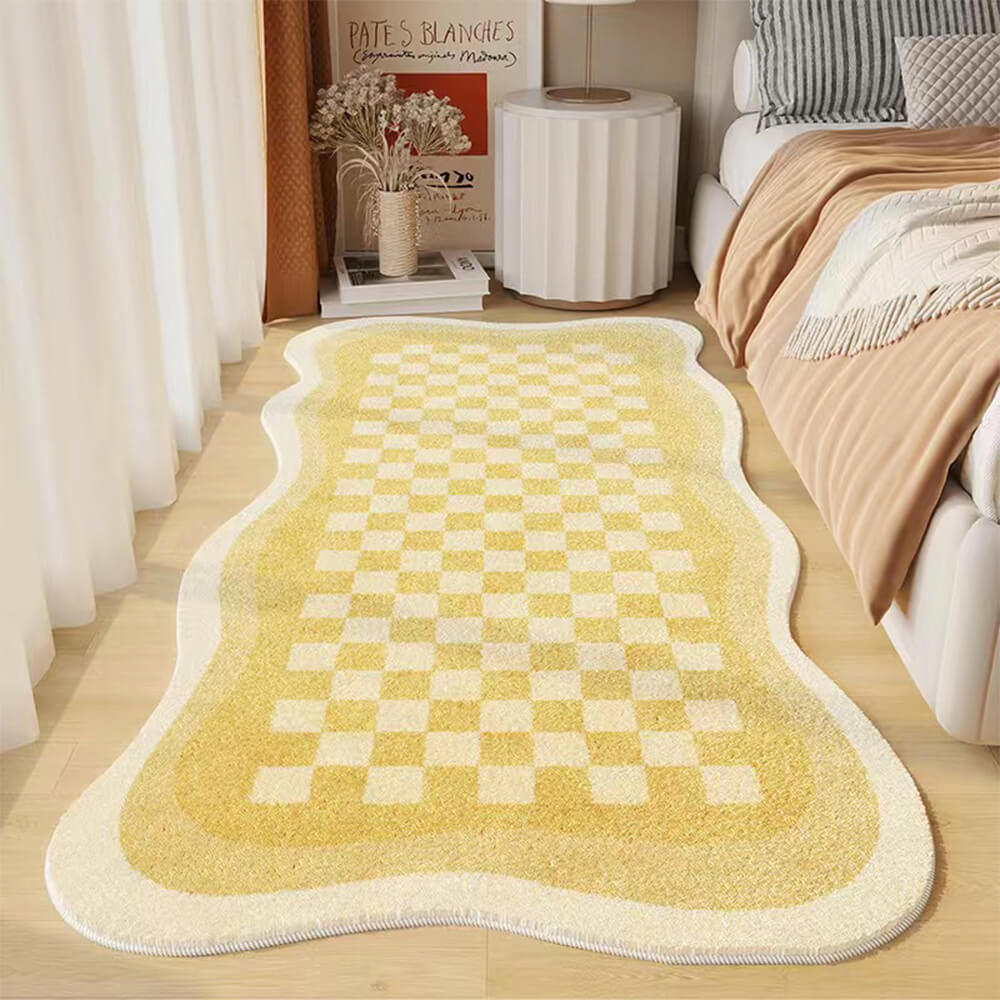 Tapis de Chevet en Faux Cachemire | Confort et Style pour Votre Chambre