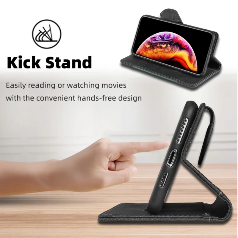 Étui en Cuir Magnétique pour iPhone | Protection Élégante et Rangement Pratique