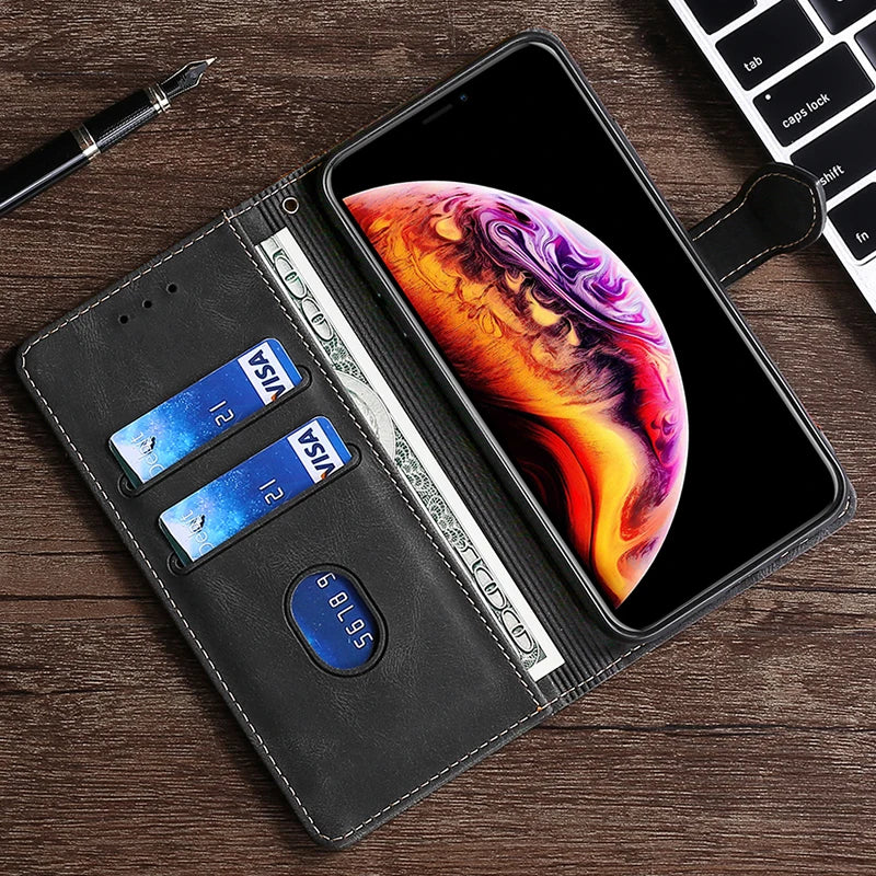 Étui en Cuir Magnétique pour iPhone | Protection Élégante et Rangement Pratique