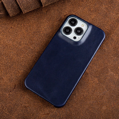 Étui iPhone en Cuir Huileux | Protection Élégante et Absorption des Chocs