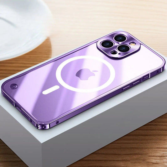 Coque Métallique MagSafe pour iPhone Pro Max | Protection Élégante et Mince