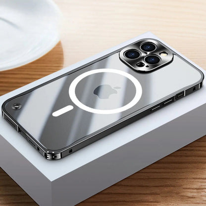 Coque Métallique MagSafe pour iPhone Pro Max | Protection Élégante et Mince