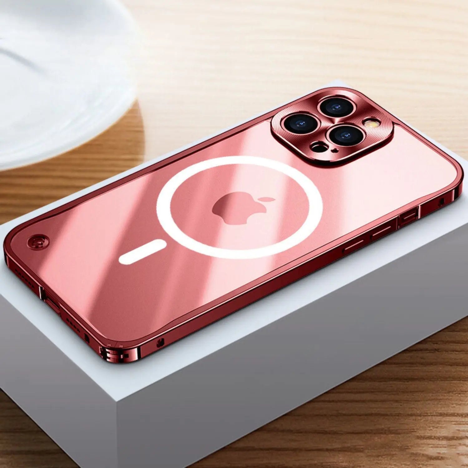Coque Métallique MagSafe pour iPhone Pro Max | Protection Élégante et Mince