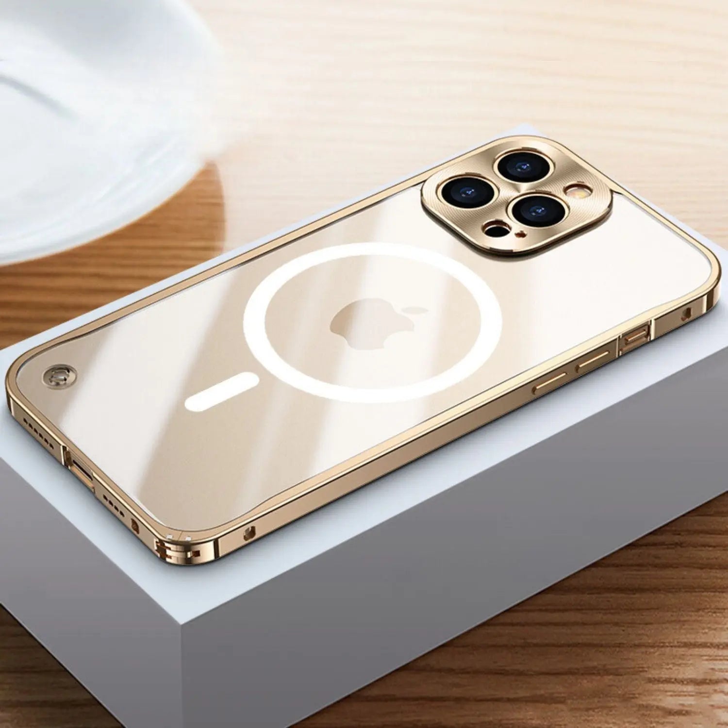 Coque Métallique MagSafe pour iPhone Pro Max | Protection Élégante et Mince