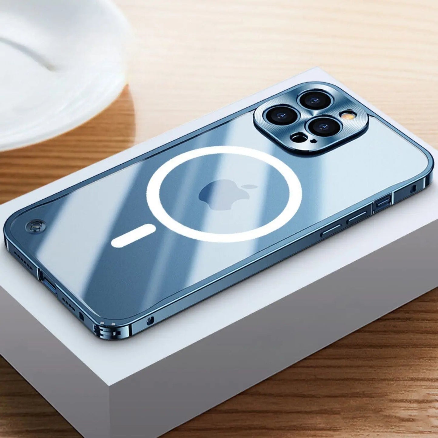 Coque Métallique MagSafe pour iPhone Pro Max | Protection Élégante et Mince