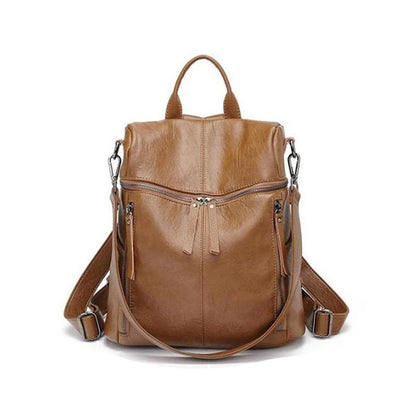 Sac à Dos en Cuir pour Voyage | Compartiments Spacieux et Résistant à l'Eau