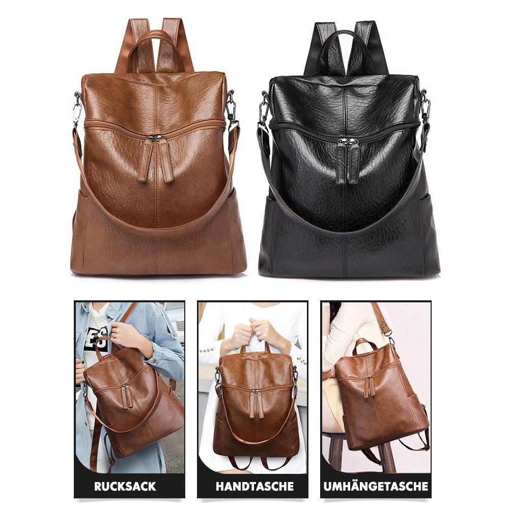 Sac à Dos en Cuir pour Voyage | Compartiments Spacieux et Résistant à l'Eau