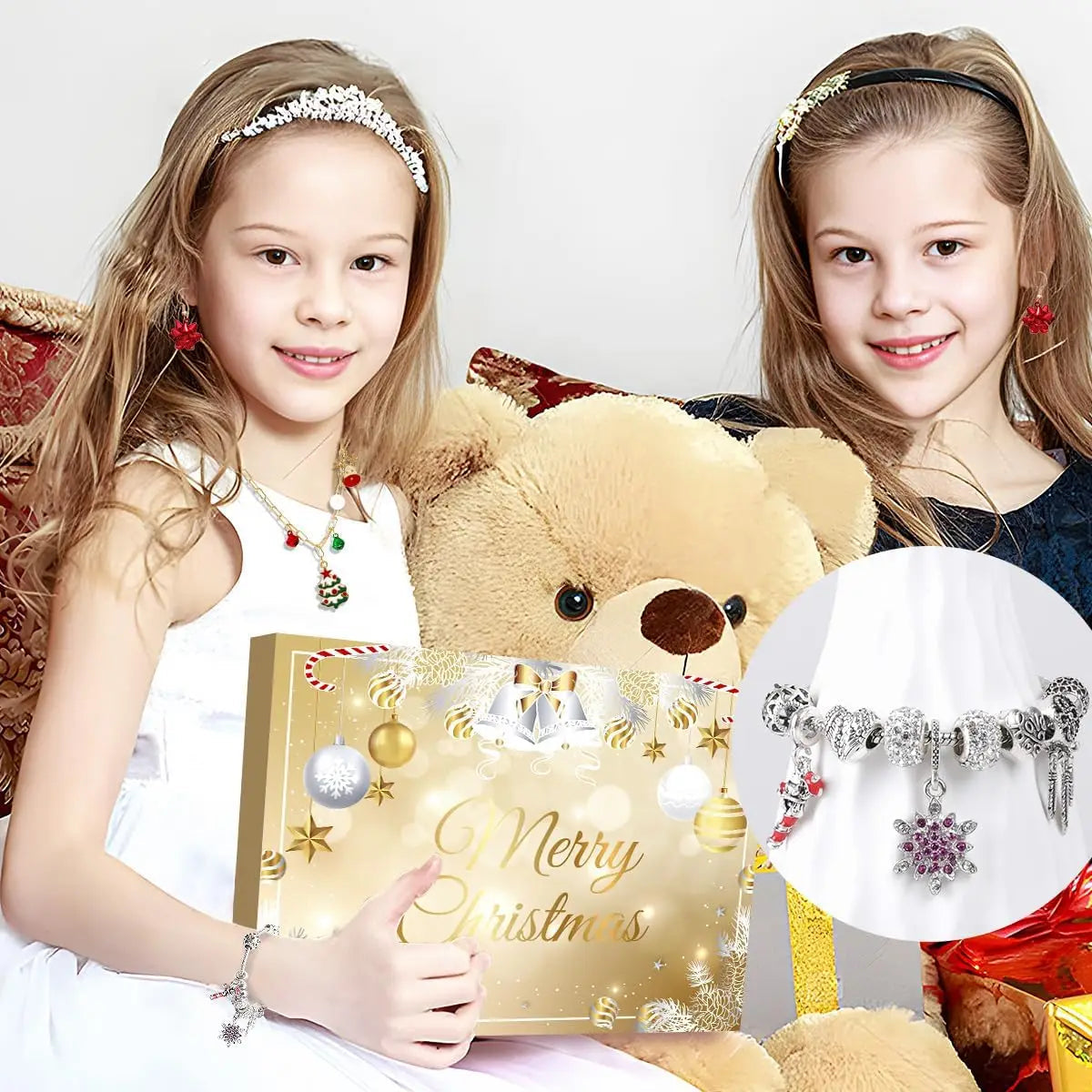 Calendrier de l'Avent Élégant en Or | 24 Surprises Festives et Luxueuses