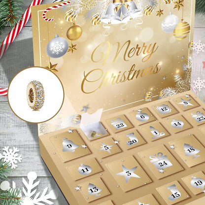 Calendrier de l'Avent Élégant en Or | 24 Surprises Festives et Luxueuses
