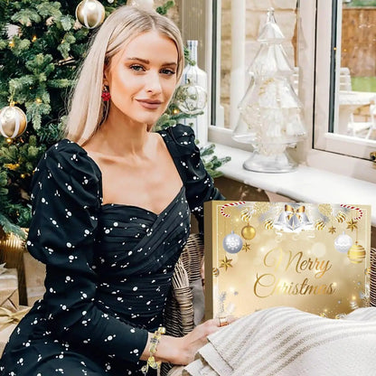 Calendrier de l'Avent Élégant en Or | 24 Surprises Festives et Luxueuses