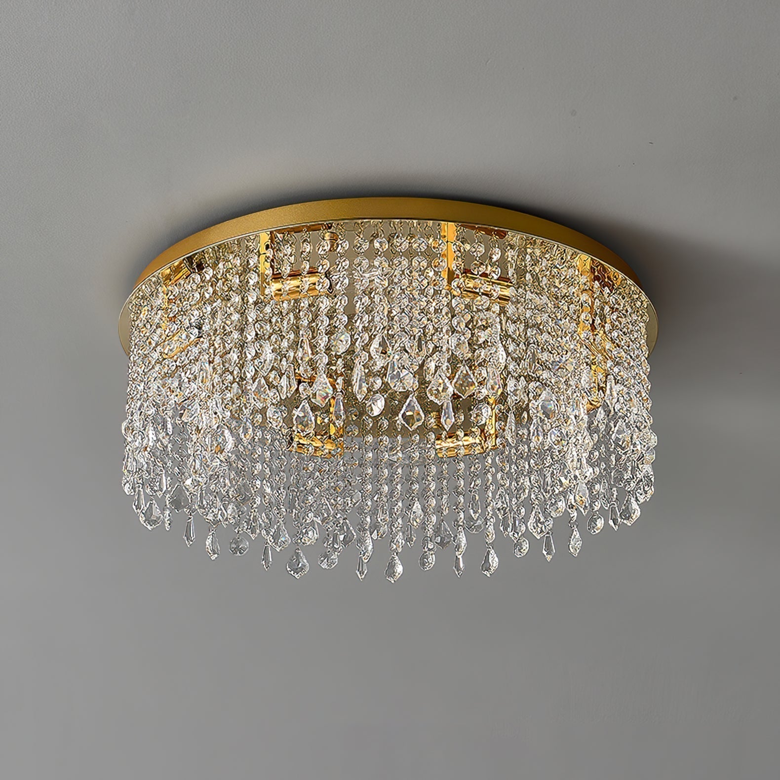 Luminaire de Plafond en Cristal | Élégance et Brillance pour Intérieurs