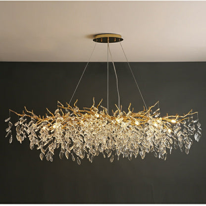 Lustre en Verre Français Élégant | Atmosphère Chaleureuse et Accueillante