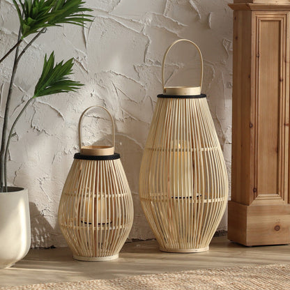 Lampe de Cheminée en Bambou | Design Élégant et Atmosphère Chaleureuse