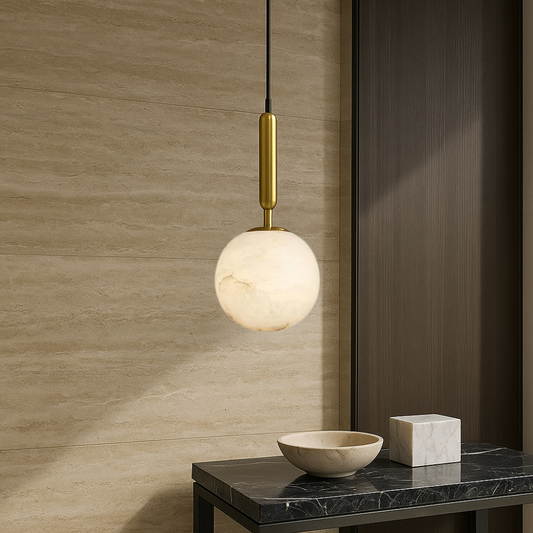 Lampe Pendante Moderne en Albâtre | Ambiance Chaleureuse et Élégante