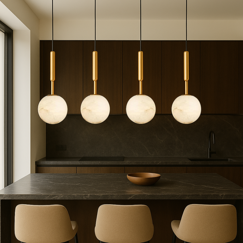 Lampe Pendante Moderne en Albâtre | Ambiance Chaleureuse et Élégante