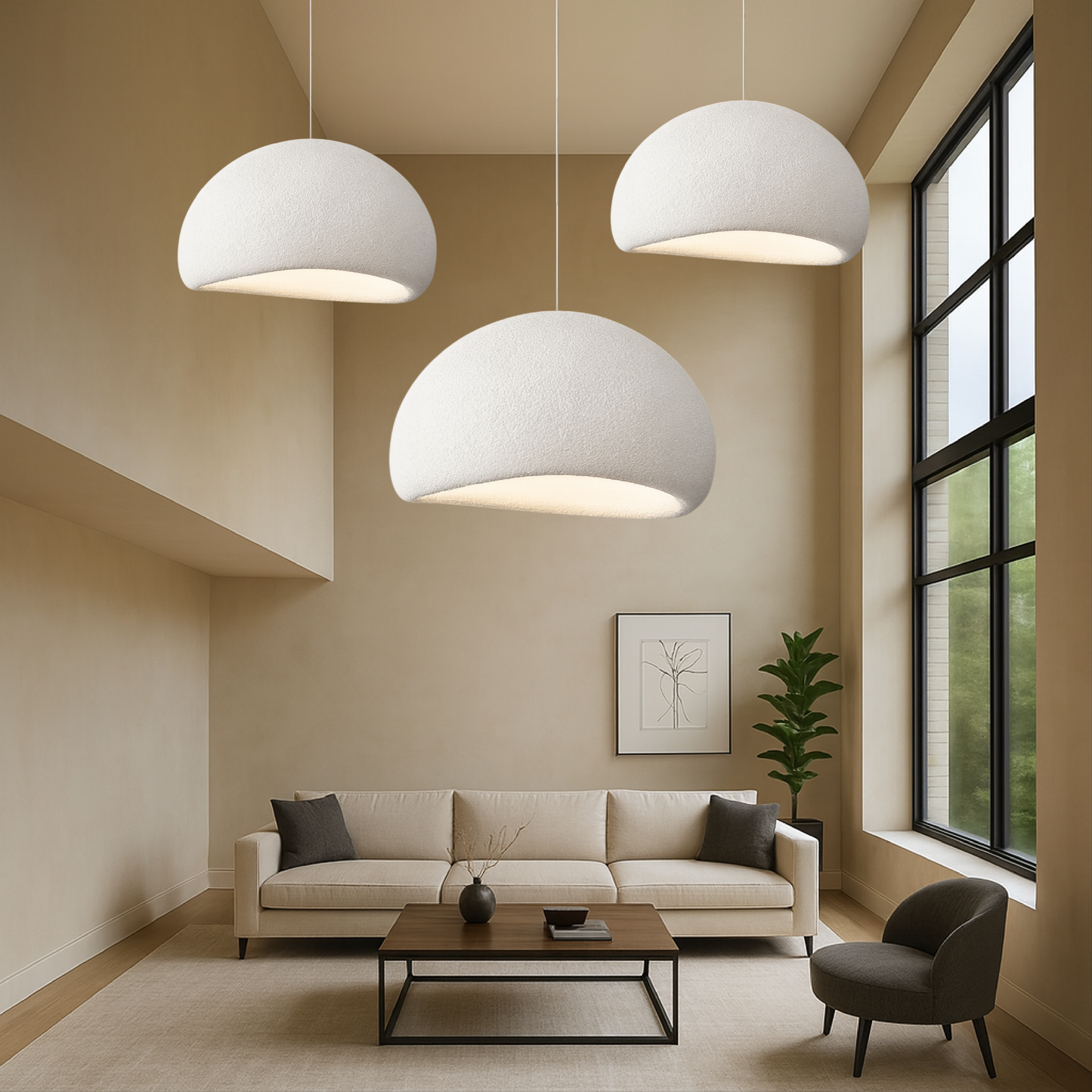 Lampe Suspendue Wabi-Sabi Moderne | Éclairage Élégant et Apaisant