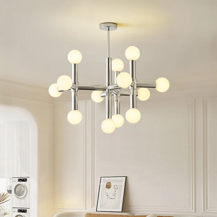 Lustre Bauhaus en Métal | Design Géométrique et Éclairage LED