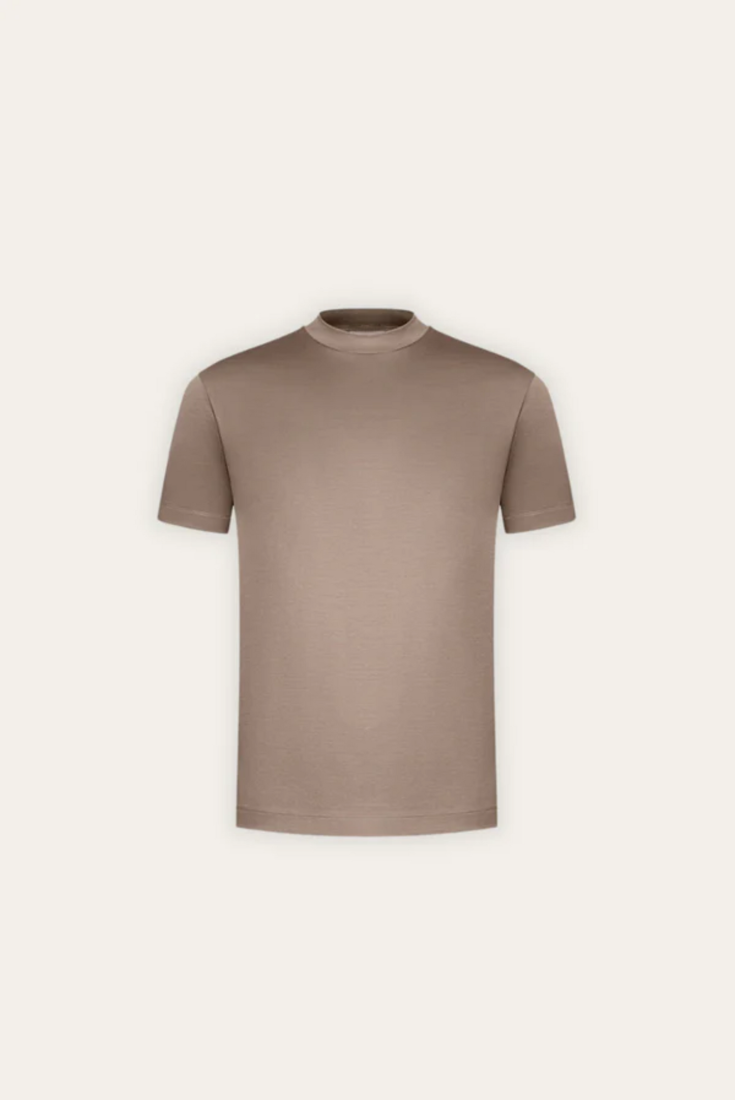 T-shirt Élégant en Coton Mercerisé | Finition Brillante et Coupe Ajustée