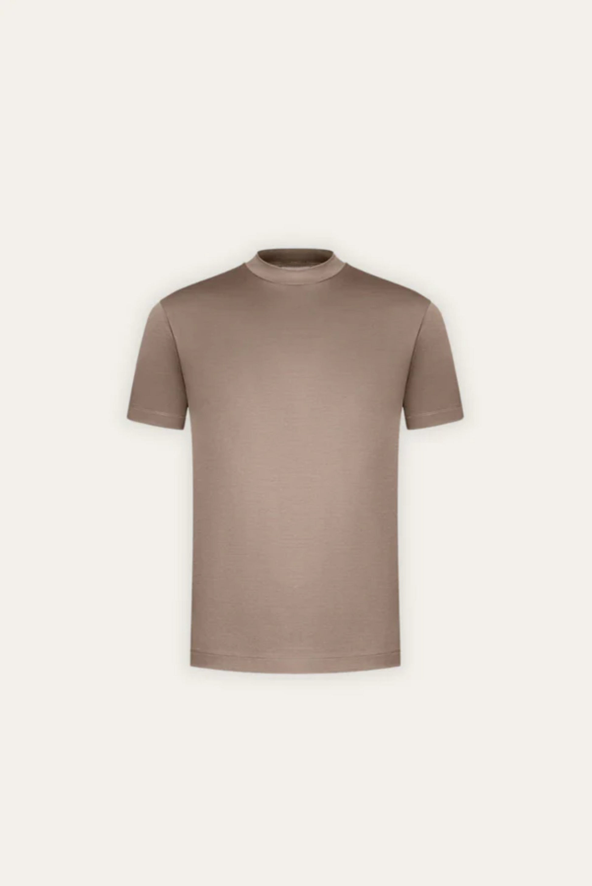 T-shirt Élégant en Coton Mercerisé | Finition Brillante et Coupe Ajustée