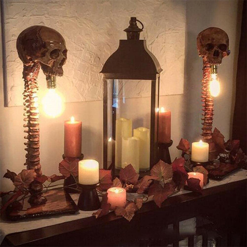 Lampe Crâne LED Gothique | Ambiance Sombre et Effrayante