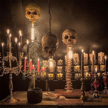 Lampe Crâne LED Gothique | Ambiance Sombre et Effrayante