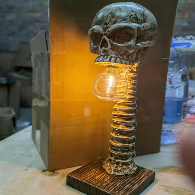 Lampe Crâne LED Gothique | Ambiance Sombre et Effrayante