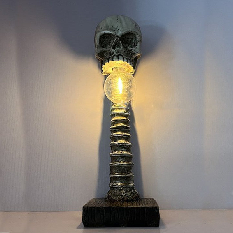Lampe Crâne LED Gothique | Ambiance Sombre et Effrayante