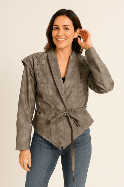 Manteau d'Hiver Élégant pour Femme | Ceinture à Nouer et Look Flatteur