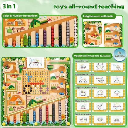 Jouet Magnétique Montessori pour Enfants | Développement Cognitif et Amusement