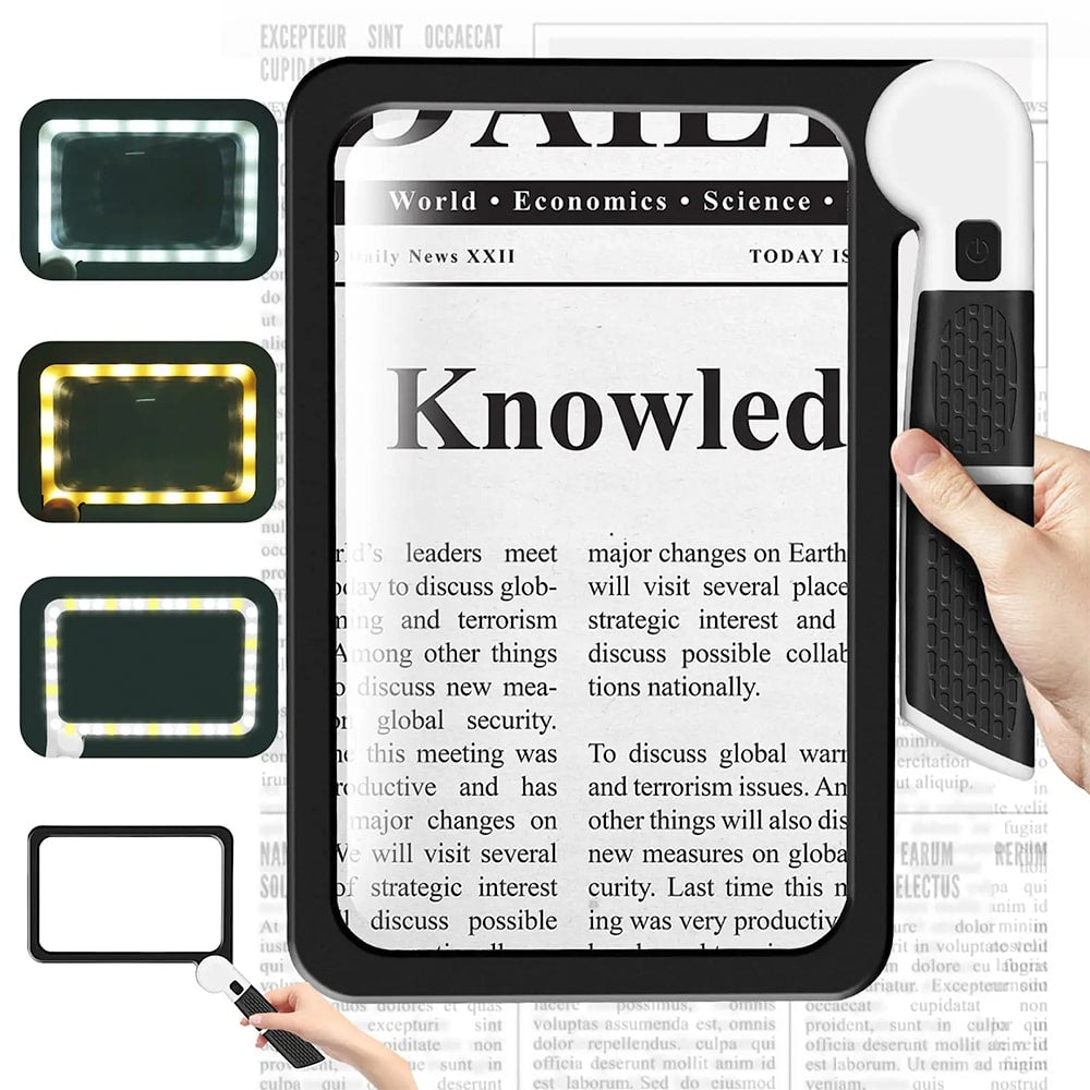 Loupe LED Pliable 5X | Idéale pour Lecture et Détails Précis