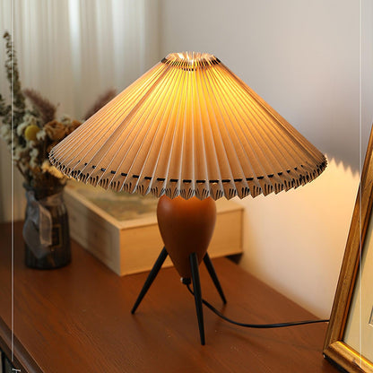 Lampe LED Trépied en Bois | Élégance Naturelle et Style Contemporain