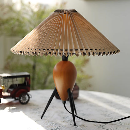 Lampe LED Trépied en Bois | Élégance Naturelle et Style Contemporain