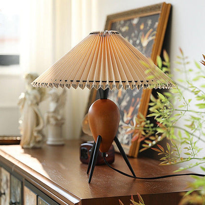Lampe LED Trépied en Bois | Élégance Naturelle et Style Contemporain