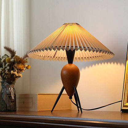 Lampe LED Trépied en Bois | Élégance Naturelle et Style Contemporain