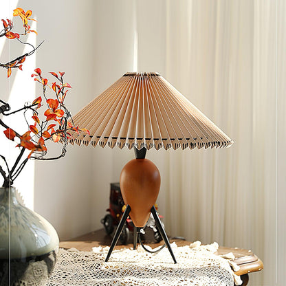 Lampe LED Trépied en Bois | Élégance Naturelle et Style Contemporain