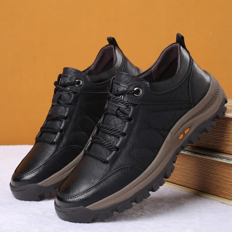 Chaussures Orthopédiques en Cuir pour Hommes | Confort et Style pour Activités Extérieures