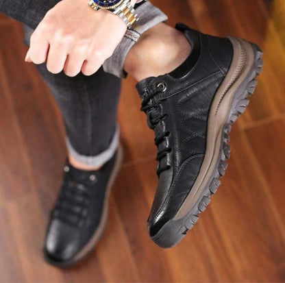 Chaussures Orthopédiques en Cuir pour Hommes | Confort et Style pour Activités Extérieures