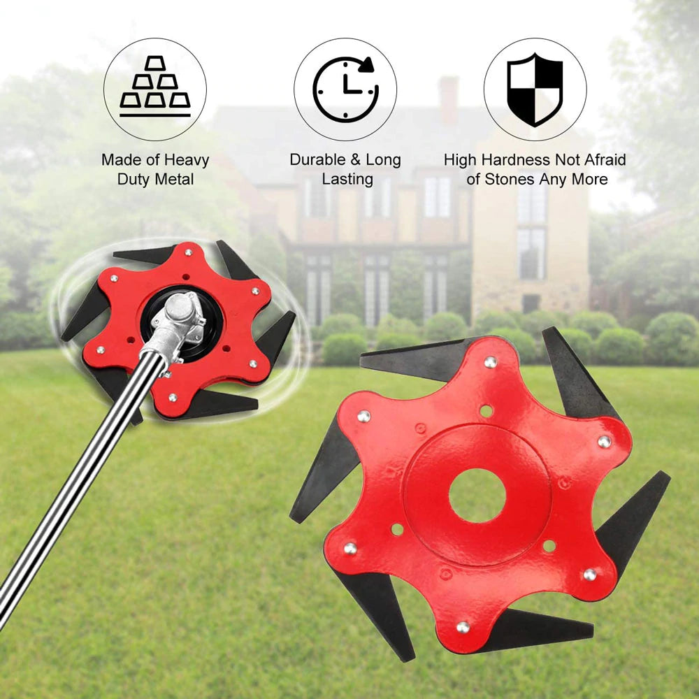 Tête de Taille-Haie à 6 Lames | Durable et Facile à Installer