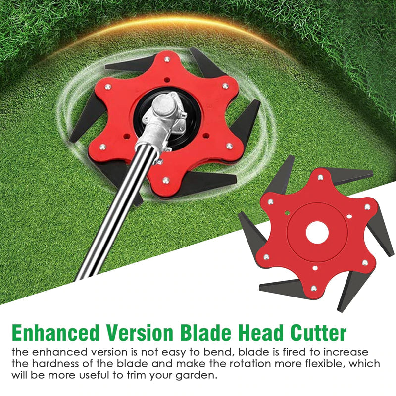 Tête de Taille-Haie à 6 Lames | Durable et Facile à Installer