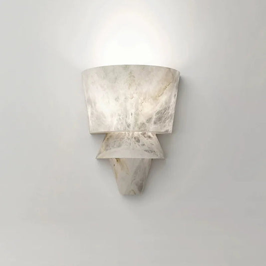Applique Murale en Marbre Naturel | Éclairage LED Élégant et Durable