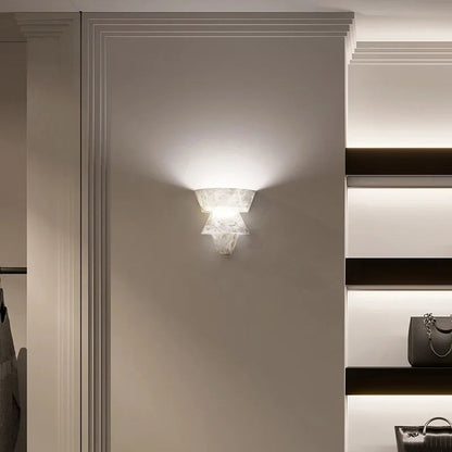 Applique Murale en Marbre Naturel | Éclairage LED Élégant et Durable
