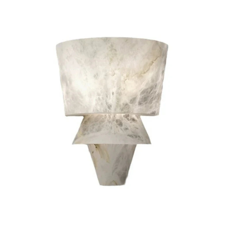 Applique Murale en Marbre Naturel | Éclairage LED Élégant et Durable