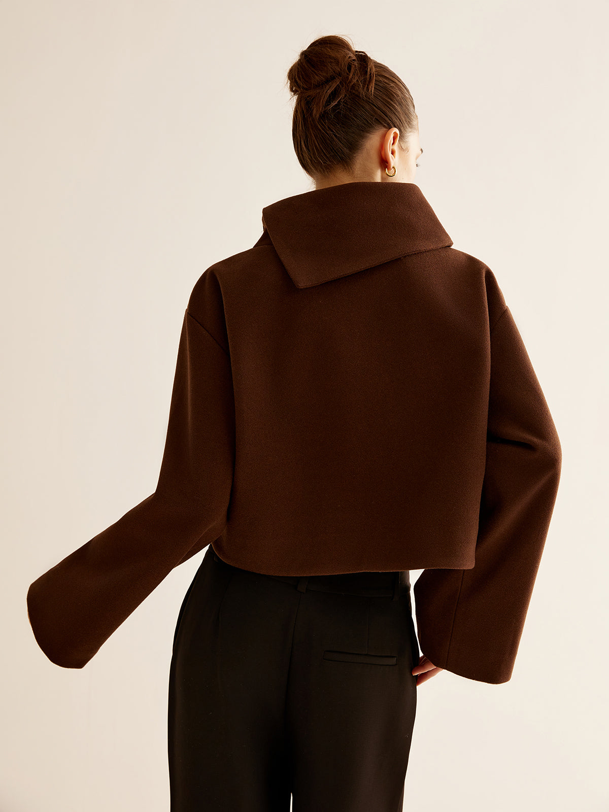 Haut en Tweed à Col Roulé | Chic et Élégant pour Toutes Occasions