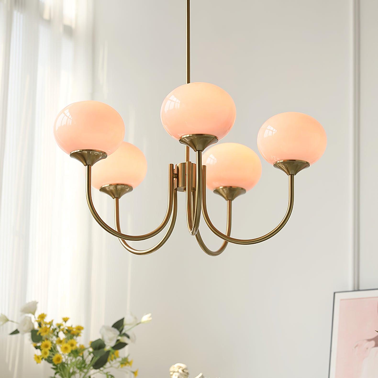 Suspension Chic en Guimauve | Éclat Doux et Élégant pour Intérieur