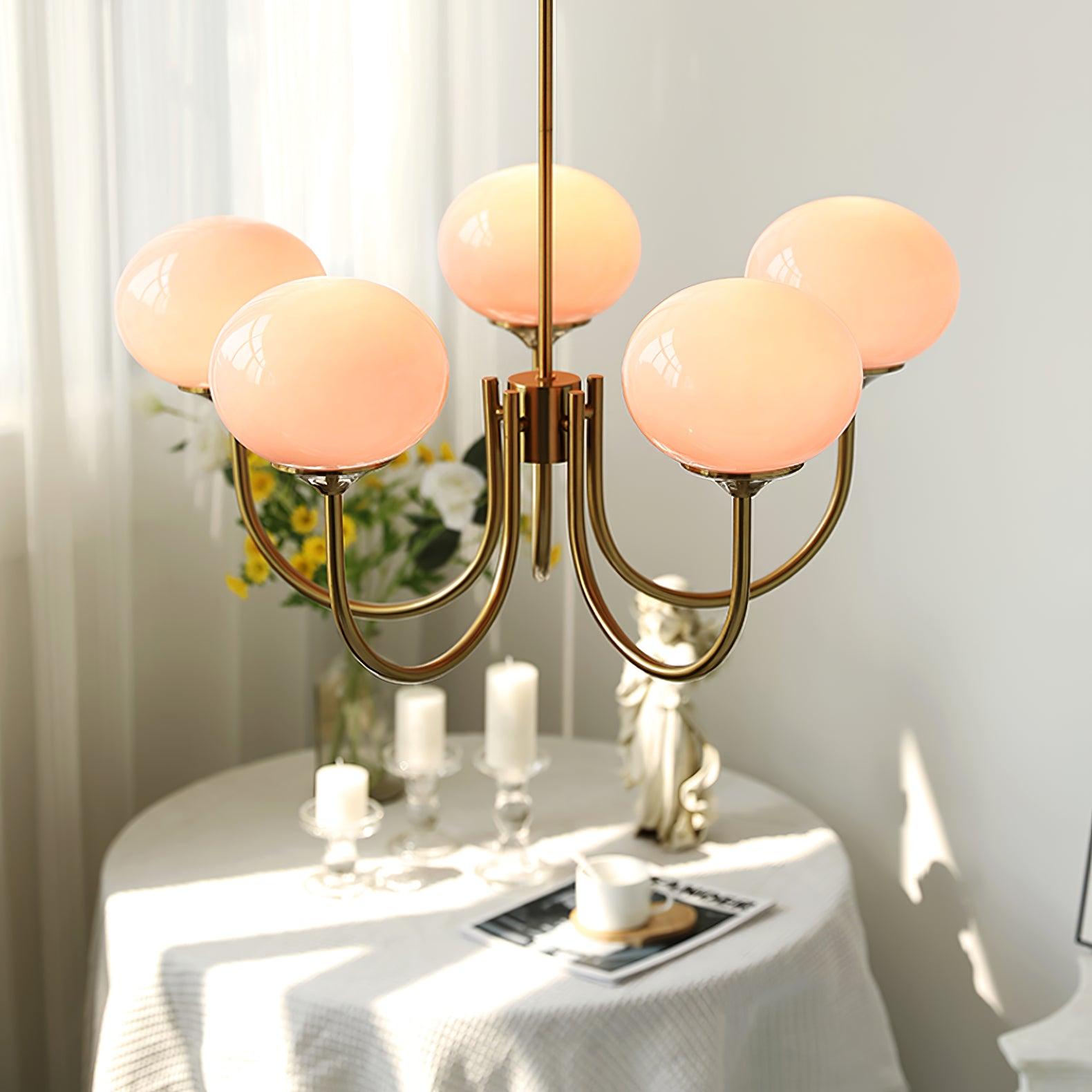 Suspension Chic en Guimauve | Éclat Doux et Élégant pour Intérieur
