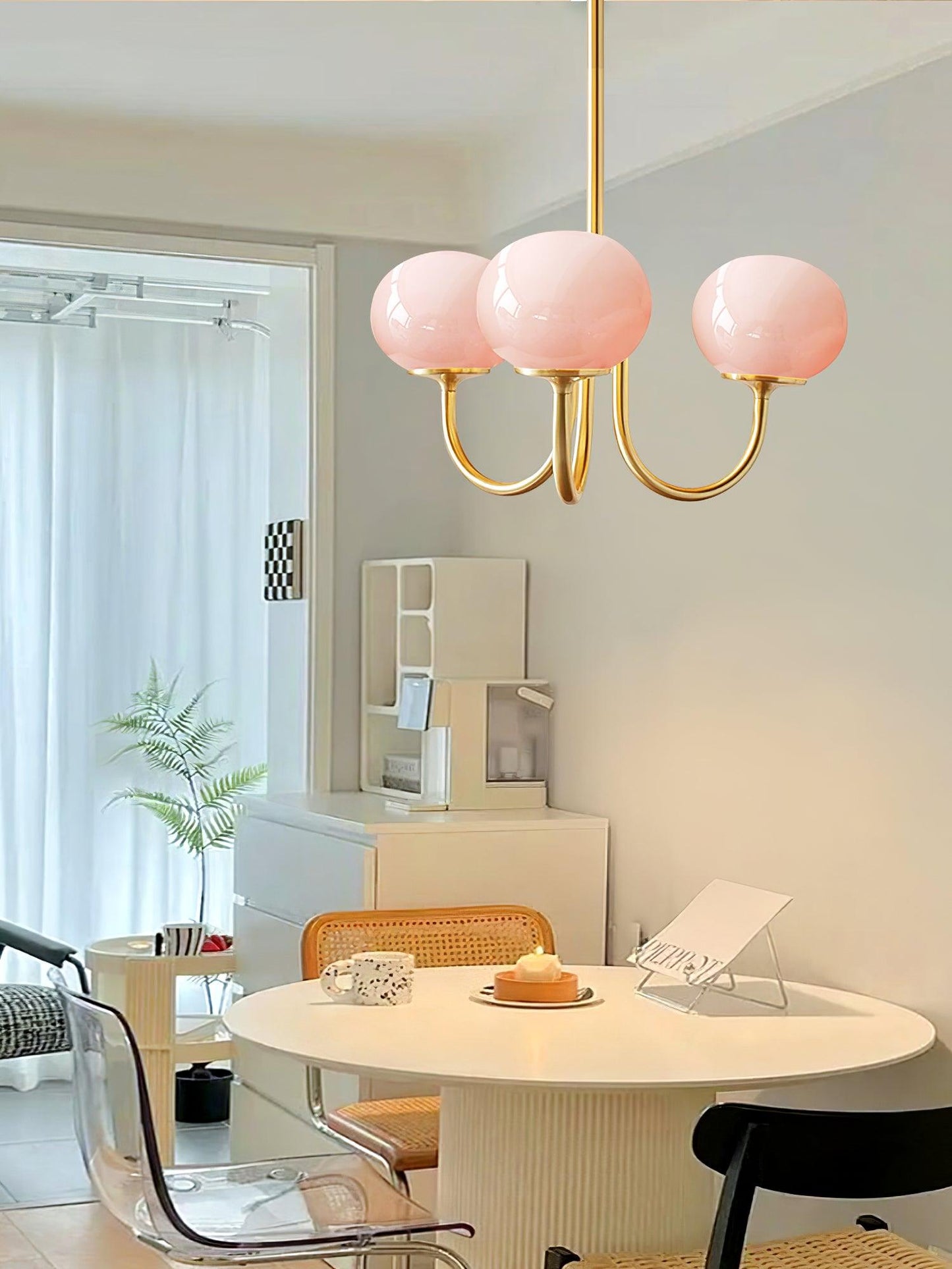 Suspension Chic en Guimauve | Éclat Doux et Élégant pour Intérieur